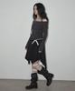 GROWHIDE Tuety Belt Strap Off Long Sleeve T-Shirt_Charcoal