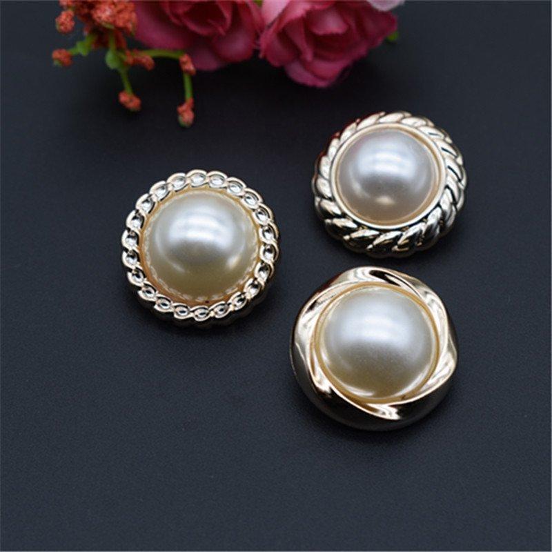 Button Button Plastic Gold Round Coat Top Women'S Shirt Jacket Sweater Accessories
