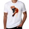 Red Panda Tshirt Holiday All Match Tshirt