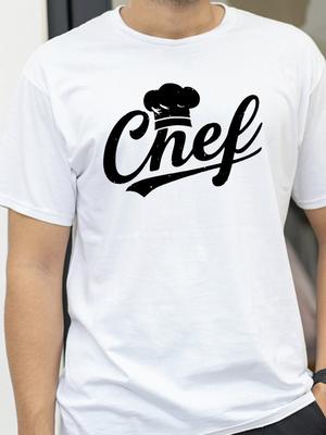 Fashion Casual Tshirt  New Chef Graphic T Shirt Men Mens Clothing T Shirt Homme Mens T Shirt New In Top  Tees Tee