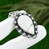 Sisters Day Deal Sterling Silver Howlite Stone Unique Bezel Wife Pendant Jewelry