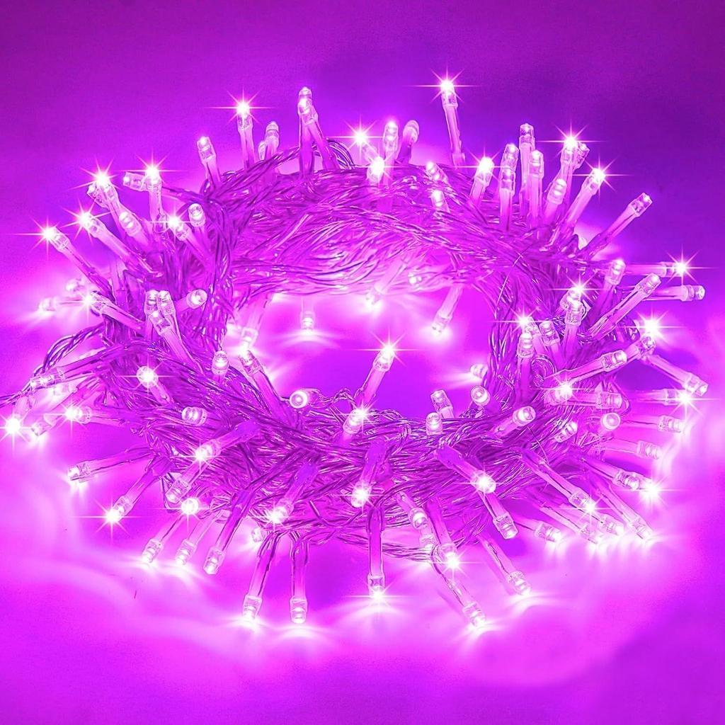 (Pack of 4, Pink) 38 LED 10.5M Copper Power Pixel String Light | 360° Fairy Serial Jhalar Lights for Home | Diwali Lights for Decoration, Christmas