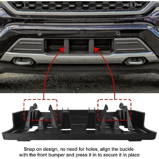TOP-MAX License Plate Bracket Compatible With - Ford F150 2.7L 3.0L 3.5L V6 5.2L V8 Accessories, Front Bumper License Plate Holder Frame Replace For