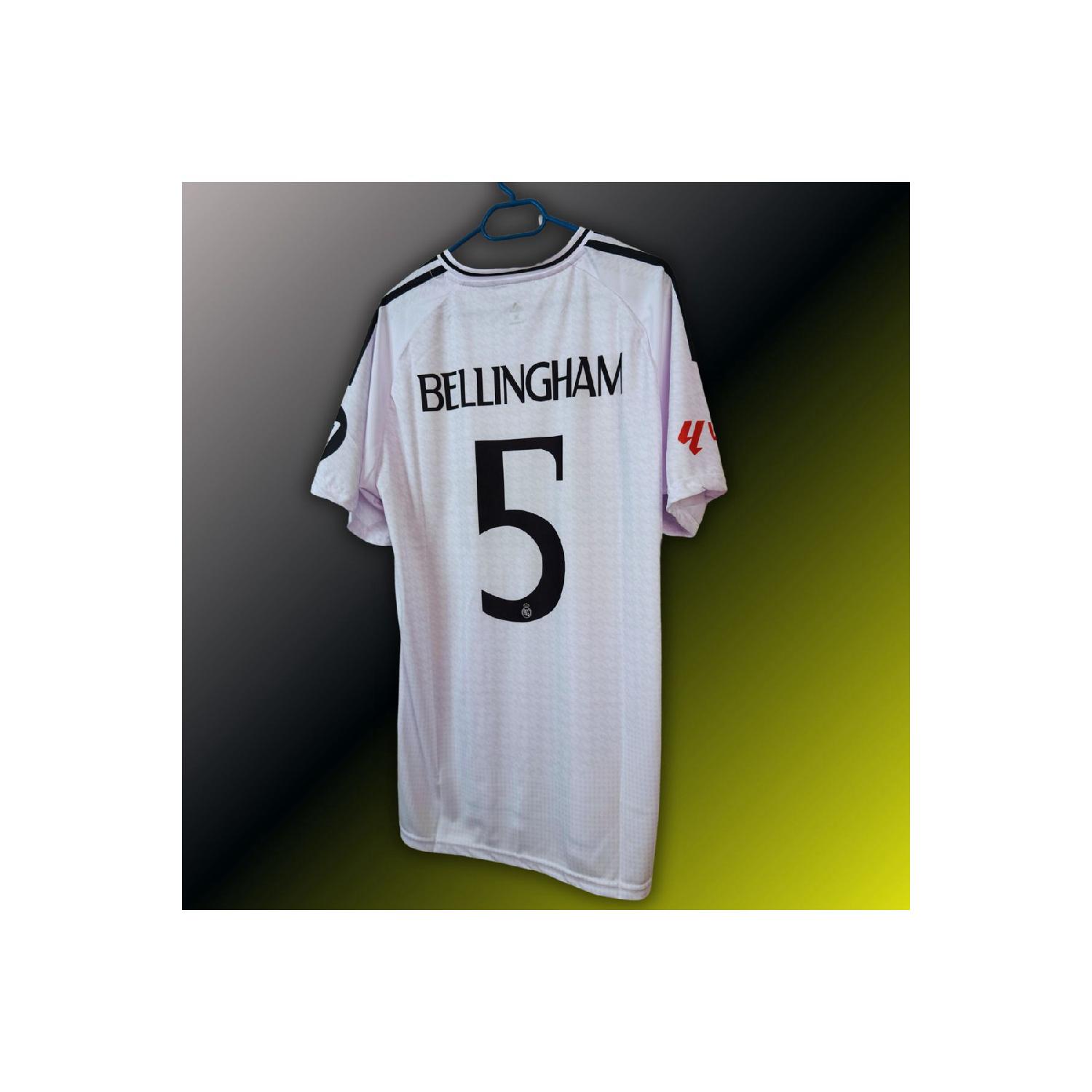 

Белая футбольная рубашка для взрослых Bellingham нового сезона 2024/25