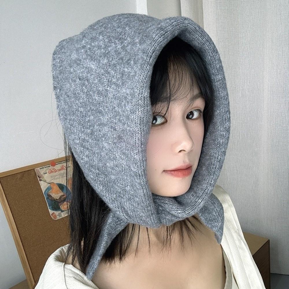 New Windproof Neck Warmer Warm Triangular Neckerchief Knitted Coldproof Scarves Bib Autumn and Winter