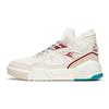 Anta Lifestyle Series Flame Wear-Resistant Breathable Mid-Top Sneakers Women Sneakers Gray White Red 122148088-8