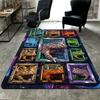 Frog Species Digital Frames Pattern Rug Floor Mat for Living Room or Bedroom Soft and Comfortable Carpet a Gift for Birthday and Holiday.