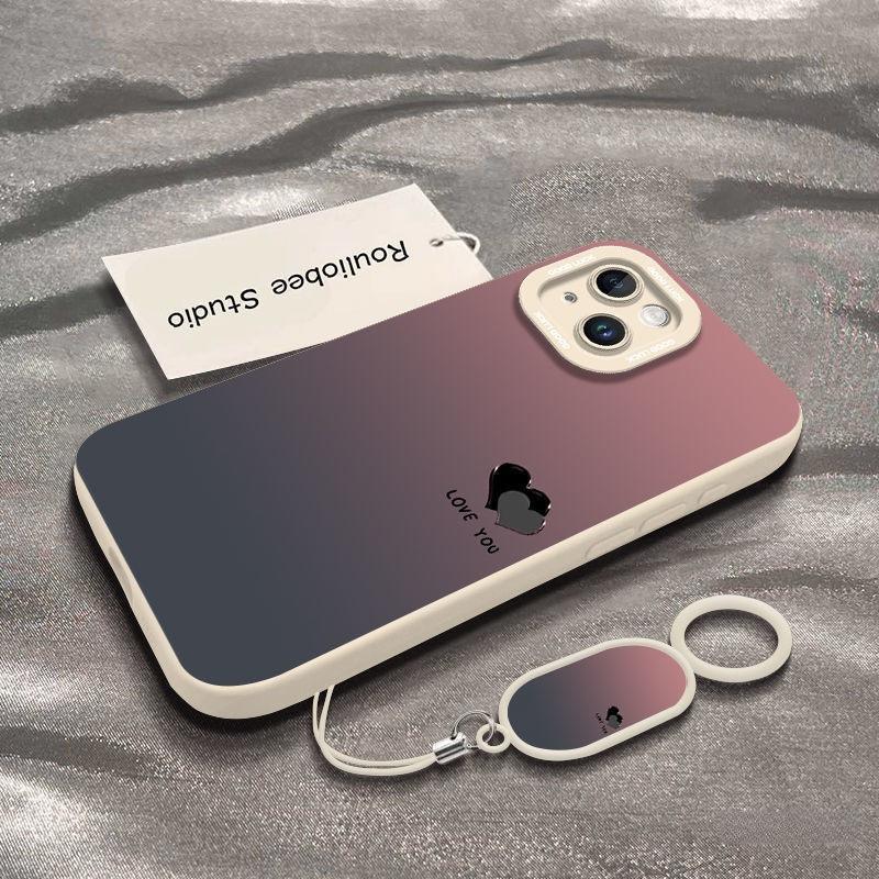 Gradient Love Apple 16promax New Phone Case IPhone15Plus 13mini14 12 Protection Case