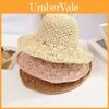 Summer Woven Straw Hat With Wide Brim For Adults And Kids Sun Protection Beach Vacation