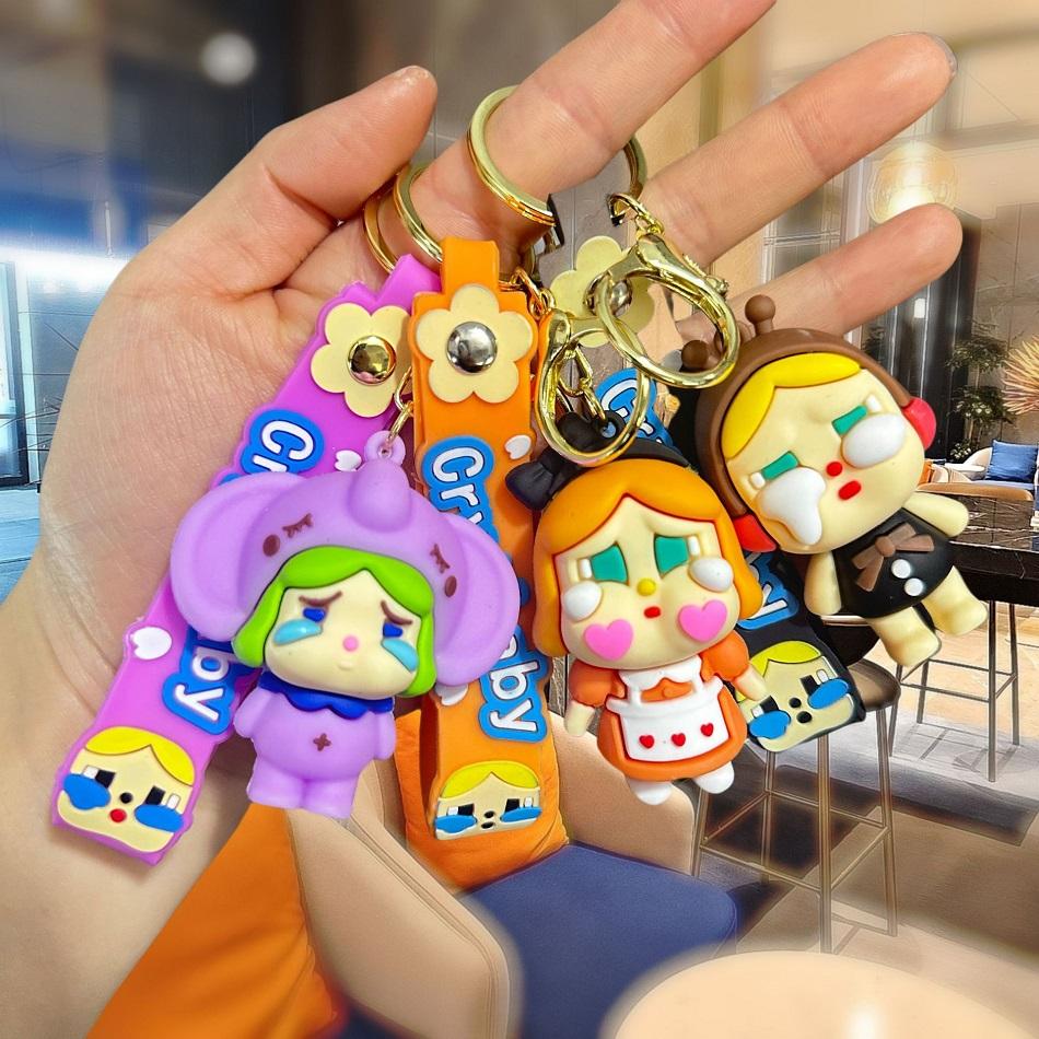 Cartoon Crybaby Vinyl Doll Animal schoolbag Pendant Keychain Gift