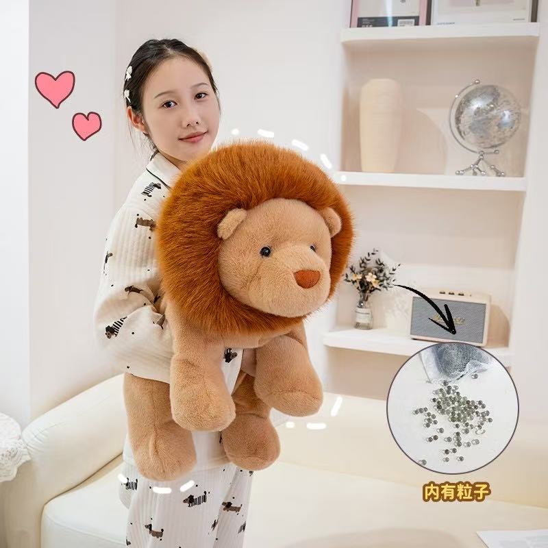 Cartoon 30-55cm Jungle Animal Cute Lion Plush Toys Kawaii Soft Stuffed Fluffly Lion Throw Pillow Dolls for Kids Gifts Home Decor