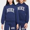Nike Sportswear Club Fleece Comfortable Casual Hoodie Kids Hoodies Midnight-Navy White HJ3156-410