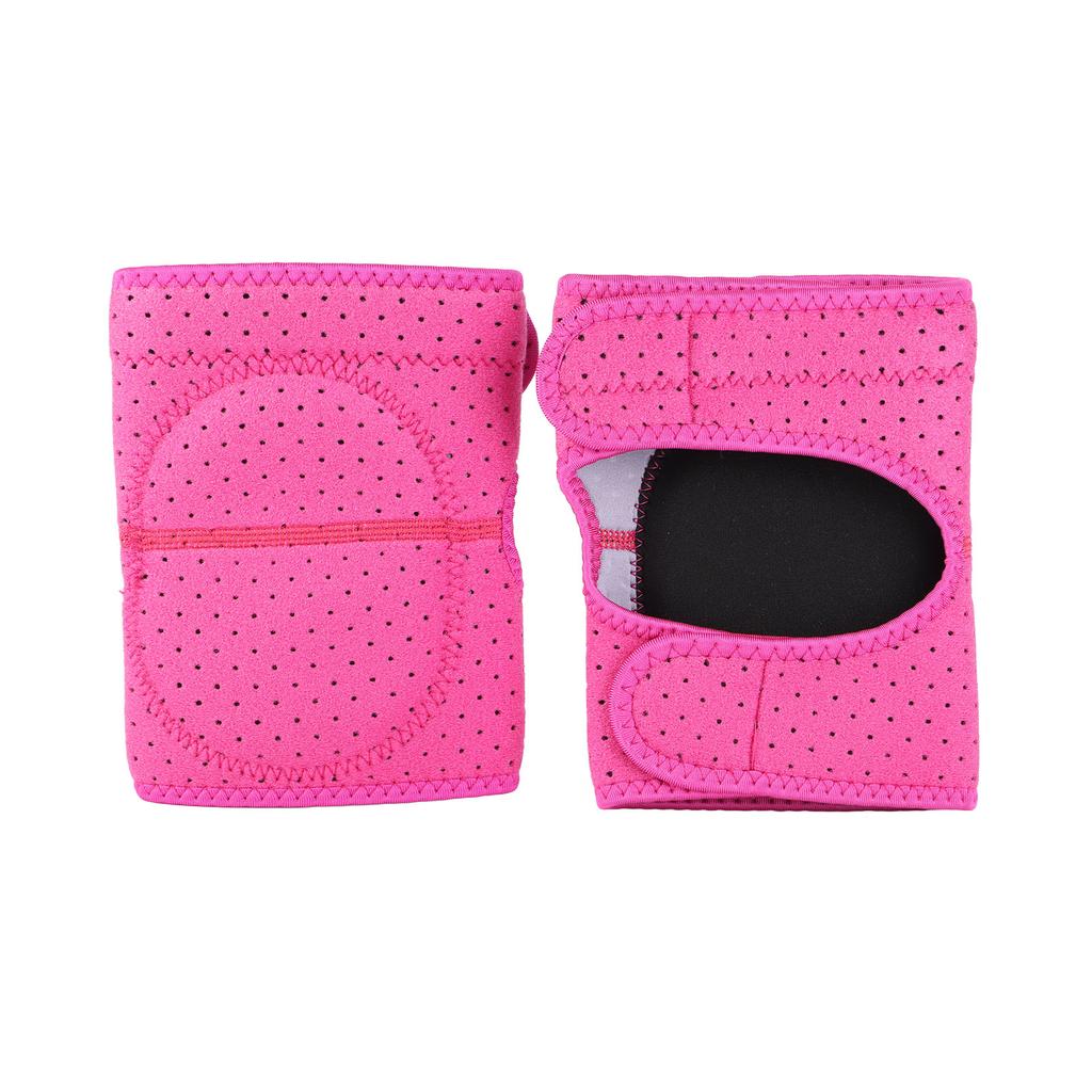 1 Pair Collision Avoidance Knee Sleeve Adjustable Anti Collision Compression Knee Pads for Dancing Cleaning Work Rose