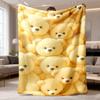 2026 New Flannel Blanket - Ultrasoft with Cute Teddy Bear Design, Large Double Size for Sofa, Bed, Camping & Office. Cozy Throw for All Seasons, Moder