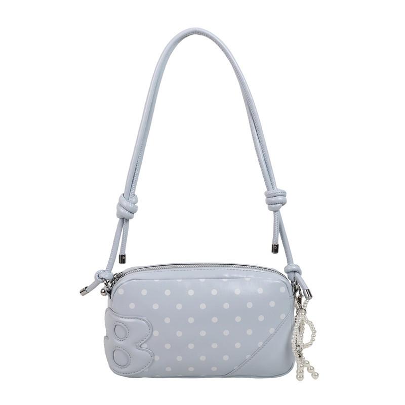 Shoulder women's bag patent leather polka dot Boston handbag fashion versatile new ballet lady oblique span bag