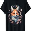 Kitsune  Fox Cherry Blossom T-Shirt(1)
