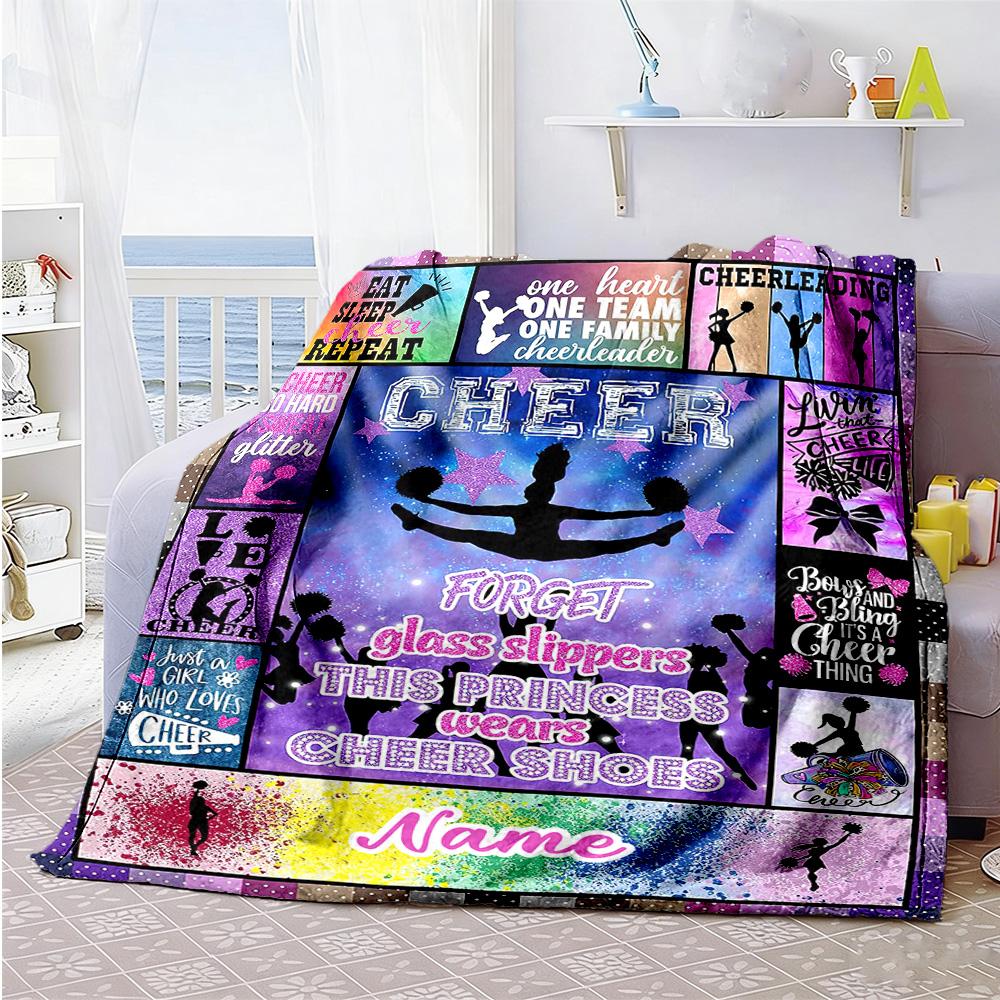 Color Customize Your Name Blanket Throw Personalized Blanket Warmthful Decor for Home Decor Livingroom Office Chair Sofa Four Seasons Multipurpose