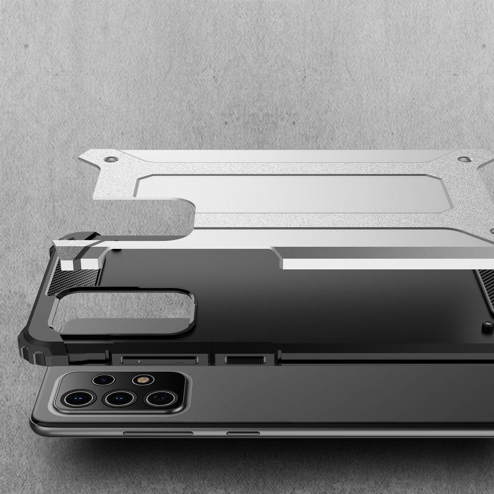 TECH ARMOR case for Samsung Galaxy A72 5G / A72 LTE, Silver