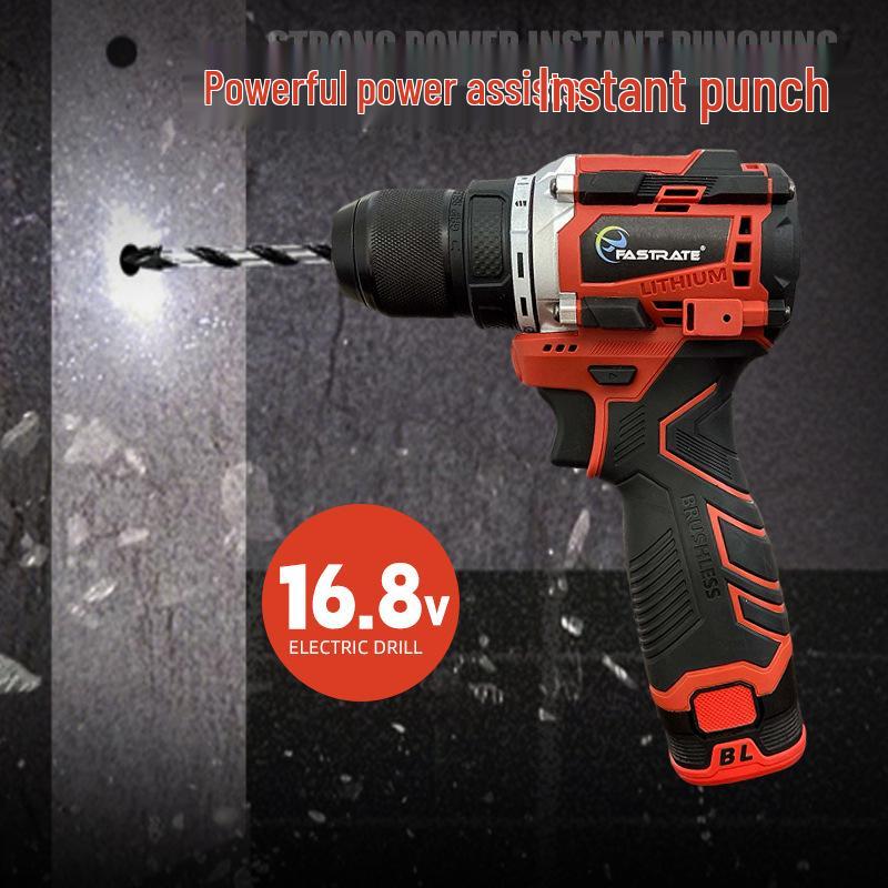 

16.8V Безщітковий Червоний Електродриль та Шуруповерт для Побутового Використання Bare Machine