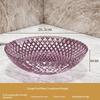 Exquisite Flower Shaped Transparent Fruit Plate Plastic Dessert Salad Tray Light Luxury Household Snack Plate