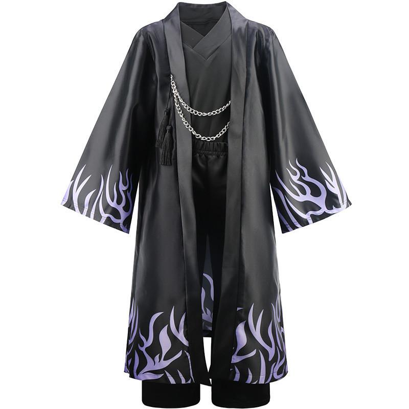 Dětský chlapecký kostým Jinu Party Cosplay Dětský Saja Chlapecká bunda Kalhoty Tričko Sada Převlek Halloweenský outfit