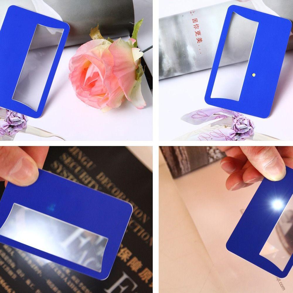 Credit Card Book Small Prints Maps Reading Magnifiers Magnifying Glass Loupe Lens Magnifier Sheet
