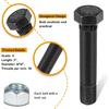 4 Pack 9/16"-18 X 3" Long Trailer Leaf Spring Shackle Bolts W/Lock Nuts, Fit For 1-3/4” Wide Leaf Spring & Double Eye Leaf Springs, For 2,000Lb And