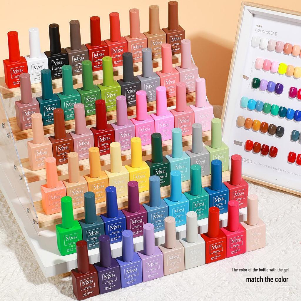 New Popular Color Whitening Gel Nail Polish Set: 60 Colors for Nail Art Shop Grand Opening