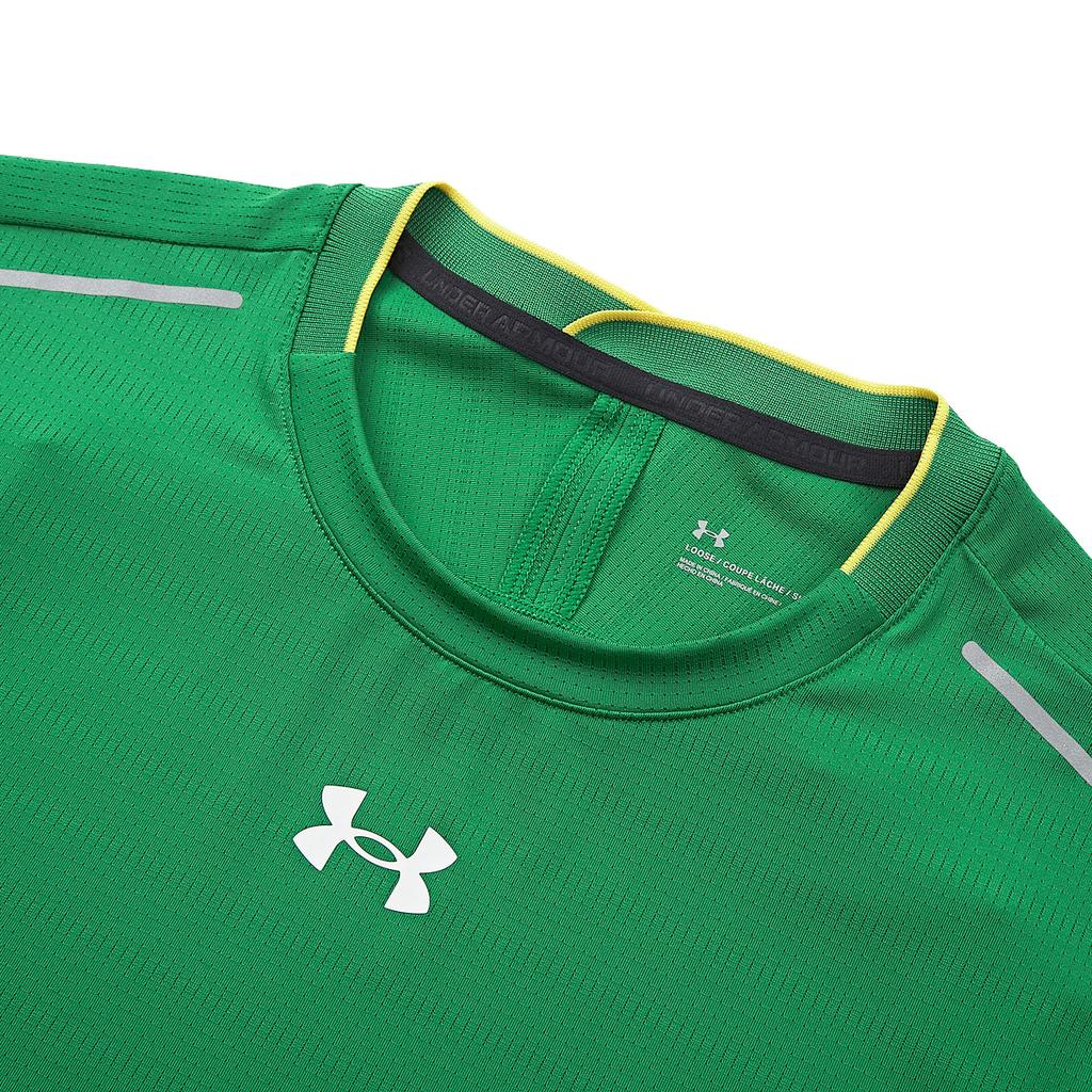 Under Armour Sports Jersey Running Workout Daily Casual Short Sleeve Dopamine Crew Neck T-Shirt Unisex T-Shirt Green 22500509-305
