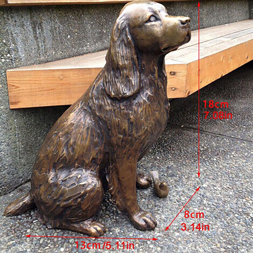 Statuiță Springer Spaniel Art Decor Grădină, Sculptură Câine Animal Rășină Figurine Curte Terasă Ornament Decorativ Interior Exterior Nou