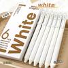 6PCS Retractable Gel Ink Pen Set Smooth Writing 0.5mm Fine Point Stainproof Quick-Drying Ink Gel Pens Portable ST Pen Gifts