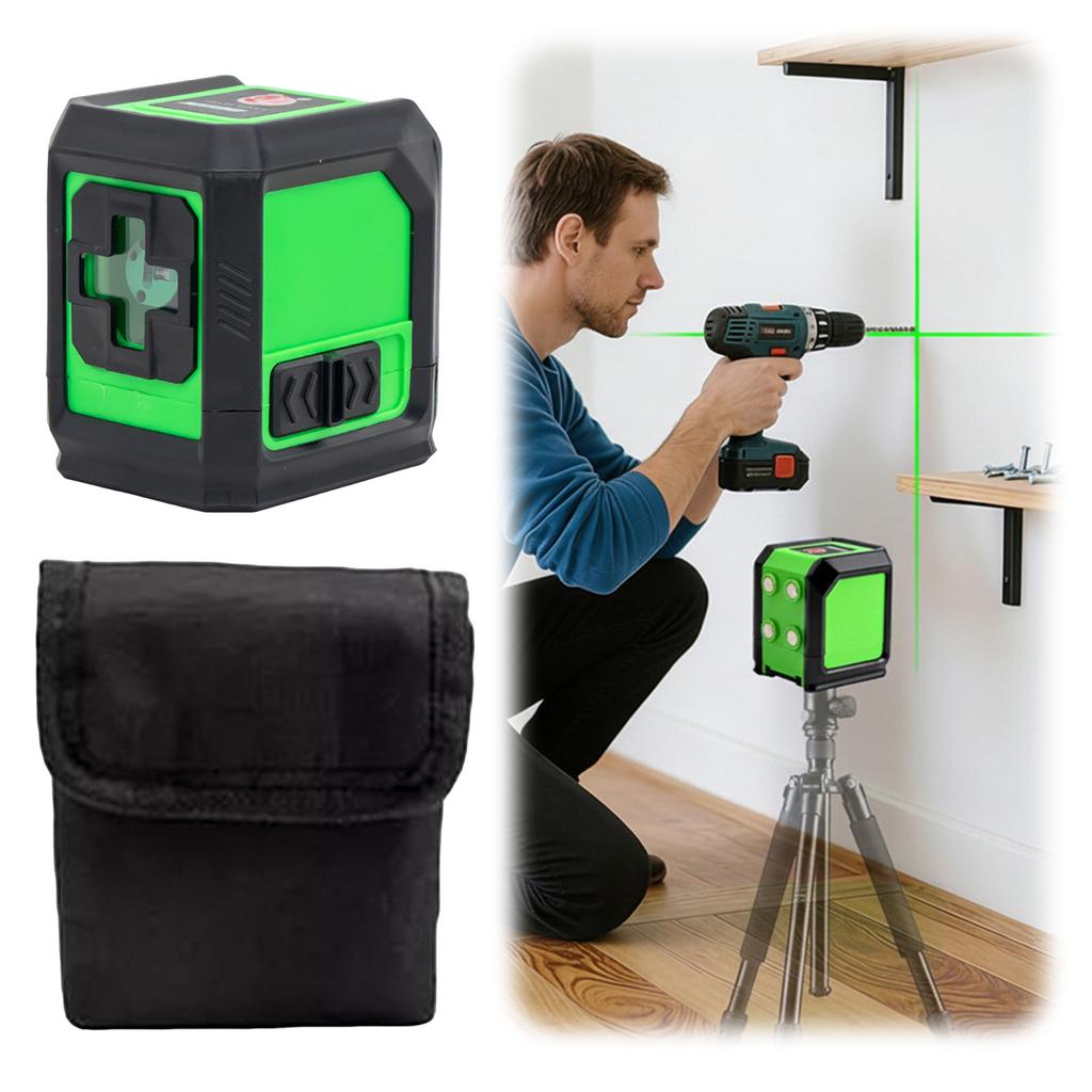 2 Lines Laser Level Self Levelling Green Beams Laser Horizontal Vertical Cross Line Mini Laser Level Equipment Construction Tool
