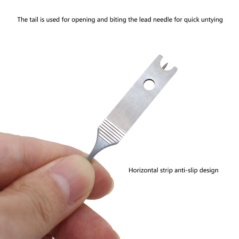 2Pcs Multifunctional Fishing Line Pliers Double Opening Pliers Fishing Tackle Accessories Fishing Line Tweezers