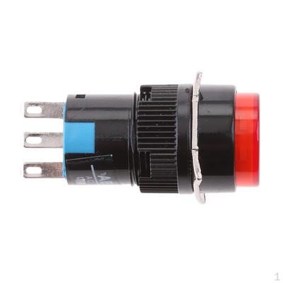 16 12V Momentary Latching Push Button LED