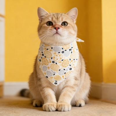 Festival Bandana de Gato Ovos de Páscoa Corações de Amor Padrões Lenço Triangular Feriado Bandana Babador para Cão para Páscoa Dia dos Namorados Festa Casamento