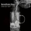 477ML Glass Cup Tea Infuser Mug Borosilicate Glass Tea Mug with Stainless Steel Infuser Home Office Coffee Mug Drinkware