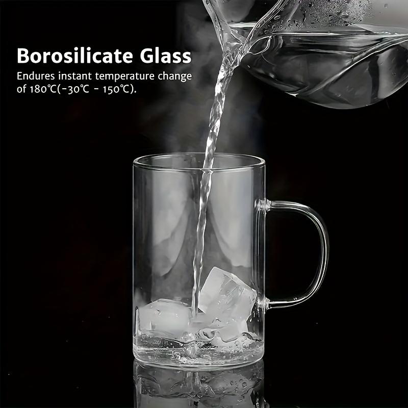 477ML Glass Cup Tea Infuser Mug Borosilicate Glass Tea Mug with Stainless Steel Infuser Home Office Coffee Mug Drinkware