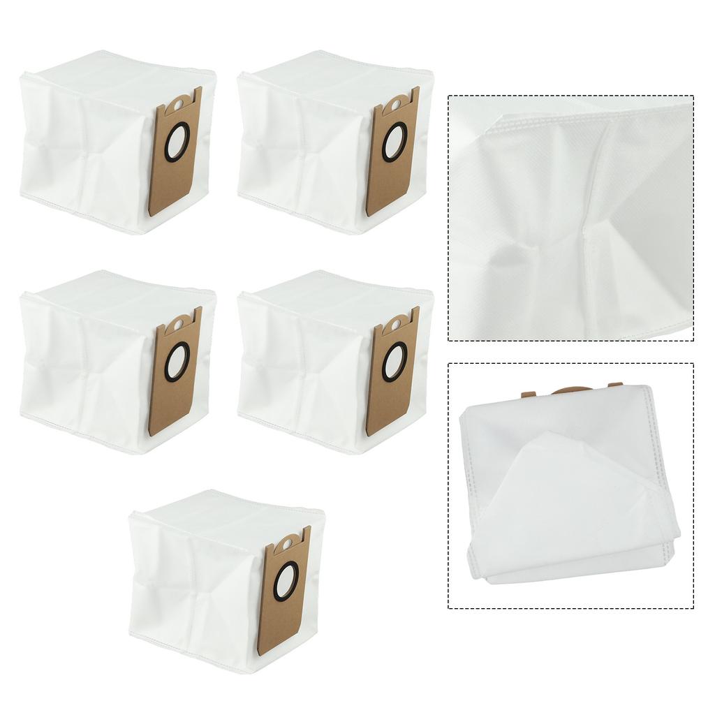 For LX16 Pro For SmarterHome Dust Bags Indoor Cleaning White Easy Installation Dust Bags 5 Pack Hygienic Cleaning