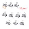 5-30pcs Binder Clips File Metal Paper Clips Silvery Paper Clip Clamp 15/19/32/40/50mm Stationery Clip Office School Supplies