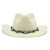 Summer Outing Hat Western Cowboy Hat Shell Fringed Decorative Jazz Hat Beach Visor