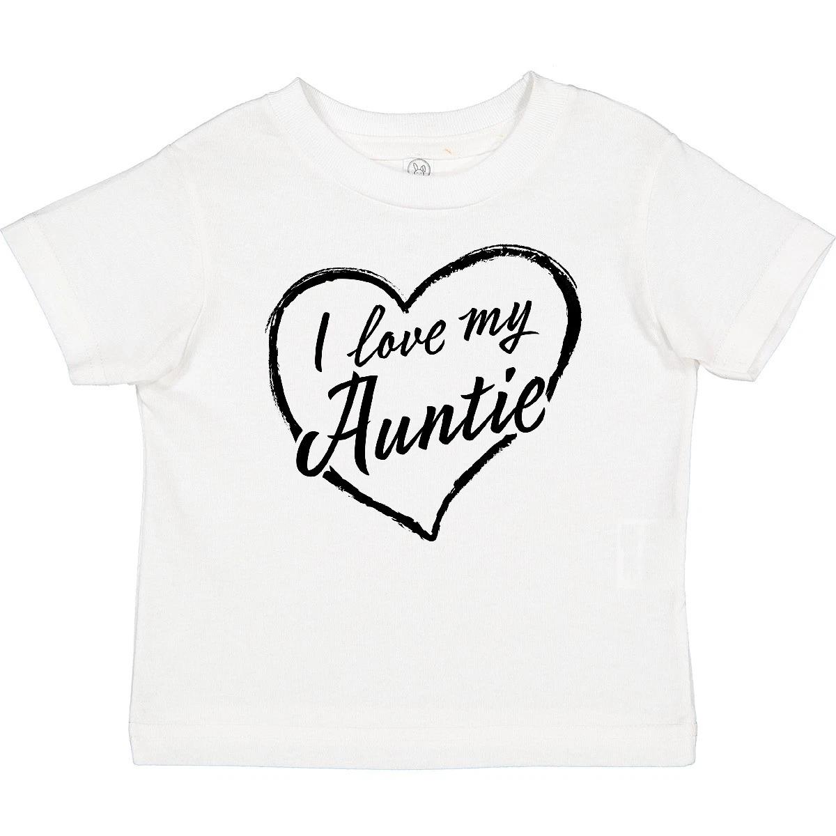 

Inktastic I Love My Auntie In Black Chalk Heart Baby T-Shirt Family Aunt Nephew 130