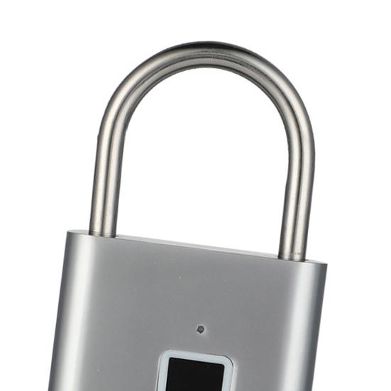 Chytrý visací zámek otisků prstů USB dobíjecí bezklíčový biometrický zámek Heavy Duty Alloy Venkovní ohradník Školní skříňka do tělocvičny Elektronický zámek na otisk prstu