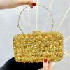 Diamantbesetzte Clutch, Dinner-Tasche, Hochzeitsbankett-Tasche, Party-Tasche, kleine quadratische Tasche, Damentasche