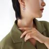 Korean Dongdaemun Retro Zircon Necklace & Non-fading Versatile Earrings Set