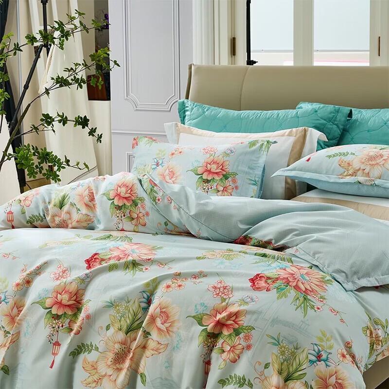 Fuanna Lakeside Breeze Brushed Printed Bedding Set