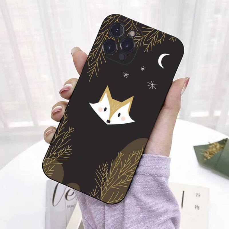 Cute Cartoon Animal Fox Phone Case Silicone Soft For Iphone 14 13 12 11 Pro Mini XS MAX 8 7 6 Plus X 2020 XR Shell