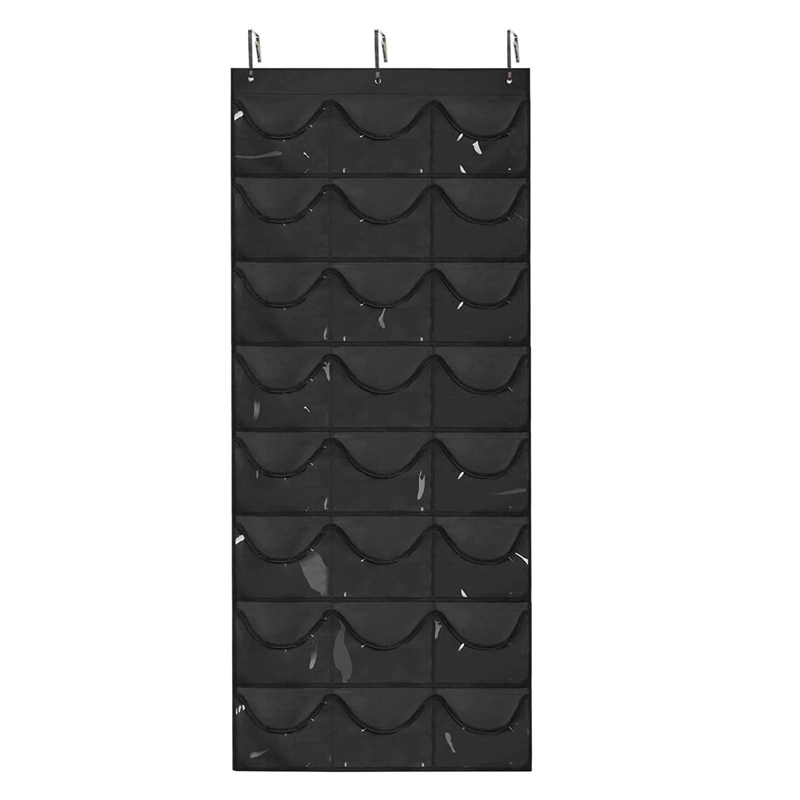 

Hat Rack Over-The-Door Cap Organizer with 2 Hooks Hat Storage Clips For Baseball Caps Hanging Over The Door Storage Closet Wall чёрный