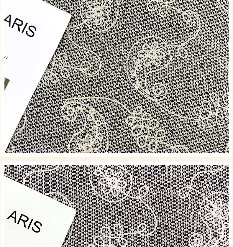 Children's Embroidered Cashew Mesh Lace Skirts and Dresses for Performance Wear