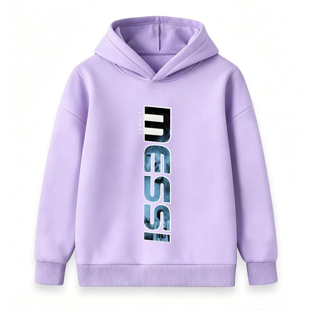 Kids Boys Girls Pullover Hoodie Letter Print Stylish Casual Long Sleeve Sweatshirt Comfortable Lightweight Daily Wear Top for 3-12 Years Old Children