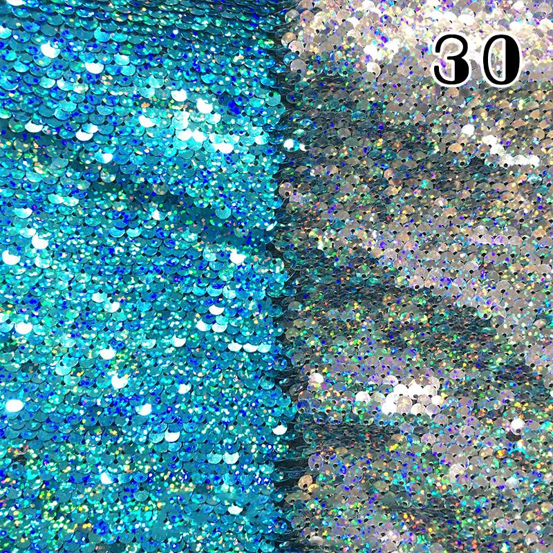 100x130cm Oboustranná 5mm Látka s rybími šupinkami Reverzibilní látka s flitry DIY Řemesla Šití Oděv Boty Pozadí Dekor